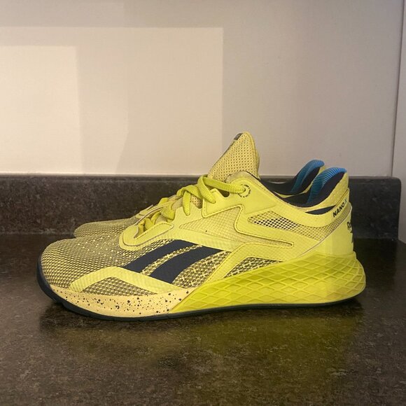 Reebok Nano X 'Chartreuse Vector Navy' - Size 9.5 - Picture 4 of 8